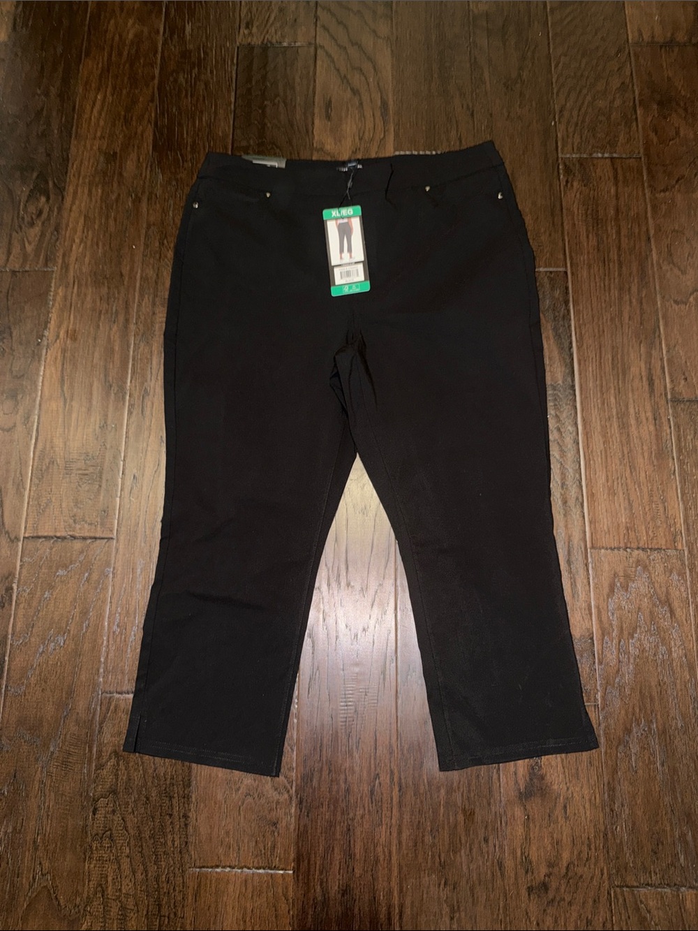 Mario Serrani Italy Women’s Black Capri Jeans - Stretch Comfort XL